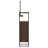 ZNTS 3 Piece Bathroom Cabinet Set Brown Oak Engineered Wood 3214348