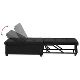 Sofa Bed Black 194 x 67 x 82 cm Microfiber 42008610