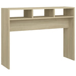 ZNTS Console Table Sonoma Oak 105x30x80 cm Engineered Wood 808308