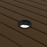 Garden Table Brown 81.5x81.5x72 cm Steel 312279