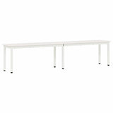 Bench White 200 x 35 x 45 cm Solid Pine Wood 892778