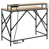 Desk with Shelf Sonoma Oak 100 x 50 x 86.5 cm Engineered Wood 859396