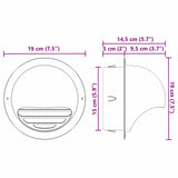 Air Vent Covers 8 pcs Silver 150 mm Stainless Steel 42019381