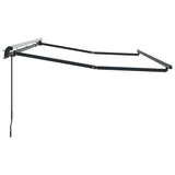 Awning Frame Retractable Manual Anthracite 4 x 2 m Metal 42002547