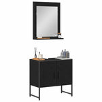 Bathroom Furniture Set with Storage 2 pcs Black 60 x 33 x 60 cm 3334329