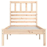 Bed Frame without Mattress Solid Wood Pine 90x200 cm 3101008