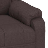 Massage Chair Reclining Dark brown 82 x 93 x 96 cm Fabric 348125