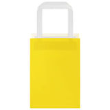 Paper Bags 250 pcs with Handles Yellow 15x8x21 cm 4102005