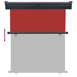 ZNTS Balcony Side Awning 145x250 cm Red 48427