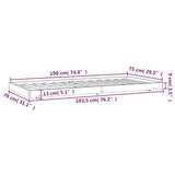 Bed Frame without Mattress White 75x190 cm Small Single Solid Wood Pine 823510