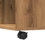 ZNTS Coffee Table Artisian Oak 80x80x40 cm Engineered Wood 853181