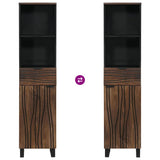 Bathroom Cabinet Walnut 38 x 33 x 160 cm Engineered Wood 4018030