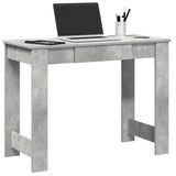 Desk Concrete Grey 100x45x75 cm Engineered Wood 860430