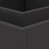 Fire Pit Black 60 x 60 x 30 cm Steel 858962