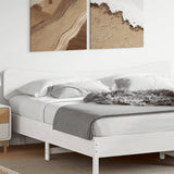 Headboard White 200 cm Solid Wood Pine 844762