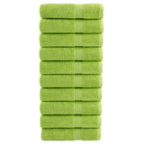 Premium Bath Towels "SOLUND" 10 pcs Apple Green 100x150 cm 600 gsm 137505