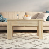 Coffee Table Sonoma Oak 101x49x52 cm Engineered Wood 809686