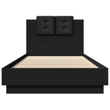 Bed Frame without Mattress Black 90x200 cm 3209941