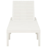 315826 Sun Lounger Plastic White