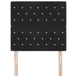 Velvet Headboard Argyle with Headboard Black 90 cm Velvet 3337748