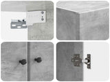 Cabinet Set 2 pcs Concrete Grey Engineered Wood 3416865