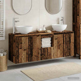 Bathroom Cabinet Set 3 pcs Old Wood 49.5 x 41 x 64.5 cm 3405635
