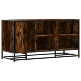 Shoe Bench Smoked Oak 100x40x53.5 cm Engineered Wood and Metal 849216