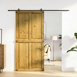 Barn Door CORONA 100x210 cm Solid Wood Pine 4103418