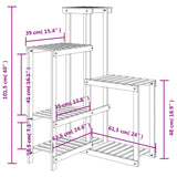 Flower Stand 62.5x61.5x101.5 cm Solid Wood Fir 362883
