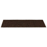 Stair Mats Self-adhesive 15 pcs 60x25 cm Brown Rectangular 326918