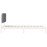 Bed Frame with Upholstered Headboard Light Grey 90 x 190 cm 877948
