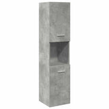 3 Piece Bathroom Furniture Set Concrete Grey Engineered Wood 3324869