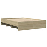 Bed Frame Sonoma Oak Engineered wood Double Bed Frame 3295683
