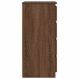 Sideboard Brown Oak 37.5x35x76 cm Engineered Wood 861757