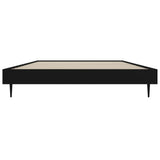 Bed Frame without Mattress Black 100x200 cm Engineered Wood 832262
