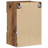 Wall Cabinets with LED Lights for TV 2 pcs Old Wood 40x30x60,5 cm 857680