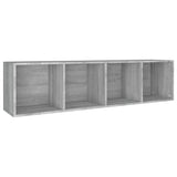 Book Cabinet/TV Cabinet Grey Sonoma 36x30x143 cm Engineered Wood 815247