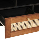 TV Cabinet with Shelf Brown 100 x 33.5 x 46 cm Solid Mango Wood 4018896