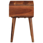 ZNTS Side Table 45x30x45 cm Solid Wood Acacia 4102371