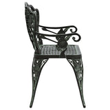 Garden Bench Green Cast aluminium Medium Durable Garden Bench 317741