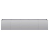 Planter 200x40x40 cm Galvanised Steel 860687