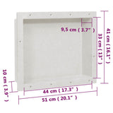 Shower Niche Matt White 41x51x10 cm 151393