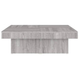 Coffee Table Grey Sonoma 90x90x28 cm Engineered Wood 826636