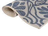 Outdoor Flatweave Rug 120x170 cm Blue Pattern 340830