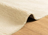 Rug HUARTE Short Pile Soft and Washable Cream 120x120 cm 375037