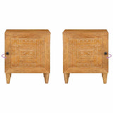 Bedside Cabinet 2 pcs Light Brown 80 x 50 x 40 cm 4018077