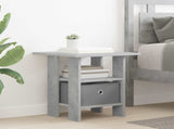 Bedside Table 2 pcs Concrete Grey 41 x 40 x 45 cm 8000427