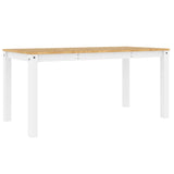 5 Piece Dining Set PANAMA White Solid Wood Pine 3345181