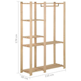 Clothes Rack 110x38x170 cm Solid Pinewood 327324