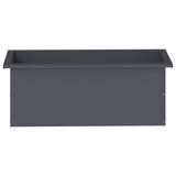 Garden Planter with LED Antracite 30 x 80 x 30 cm Steel 8008102